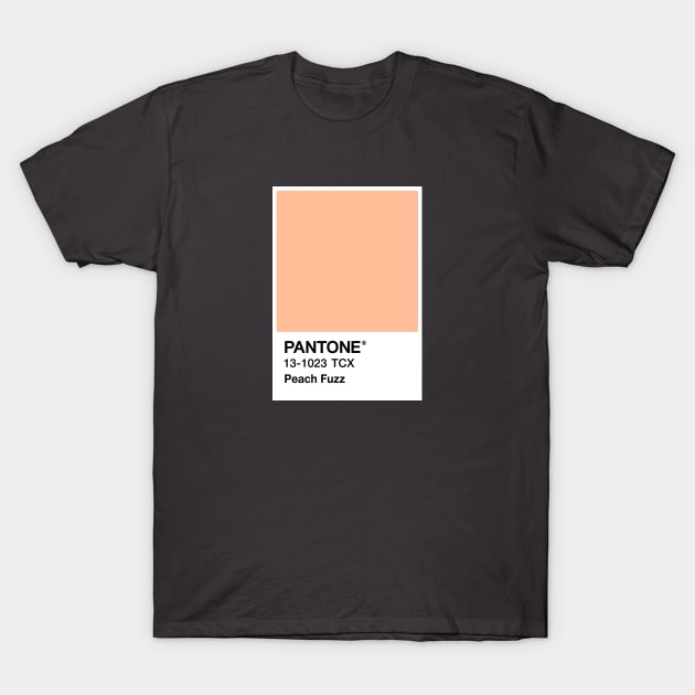 Color of the Year 2024 - Pantone - Peach Fuzz T-Shirt by Vitaliy_Klimenko